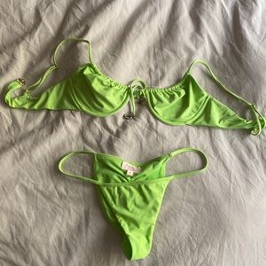 Camila Coehlo Green Bikini set